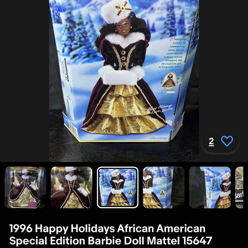 Happy Holidays Barbie doll, 1996